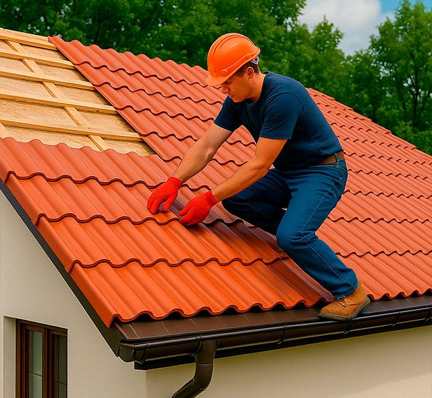 Кровля из керамической черепицы в Ярославле