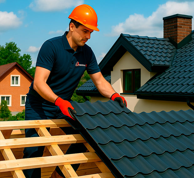 Кровля из металлочерепицы под ключ в Ярославле