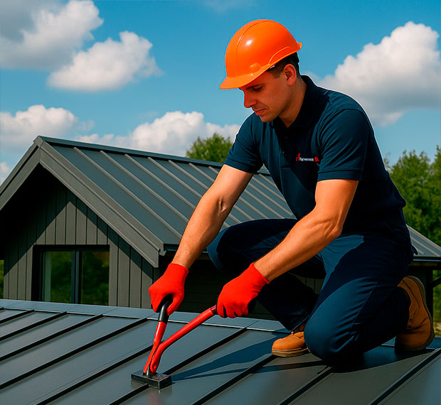 Монтаж фальцевой кровли в Ярославле