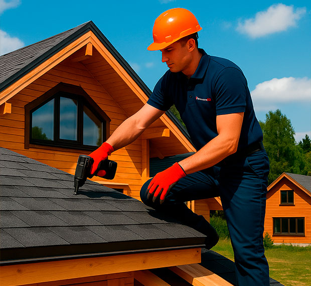 Монтаж кровли из мягкой черепицы в Ярославле